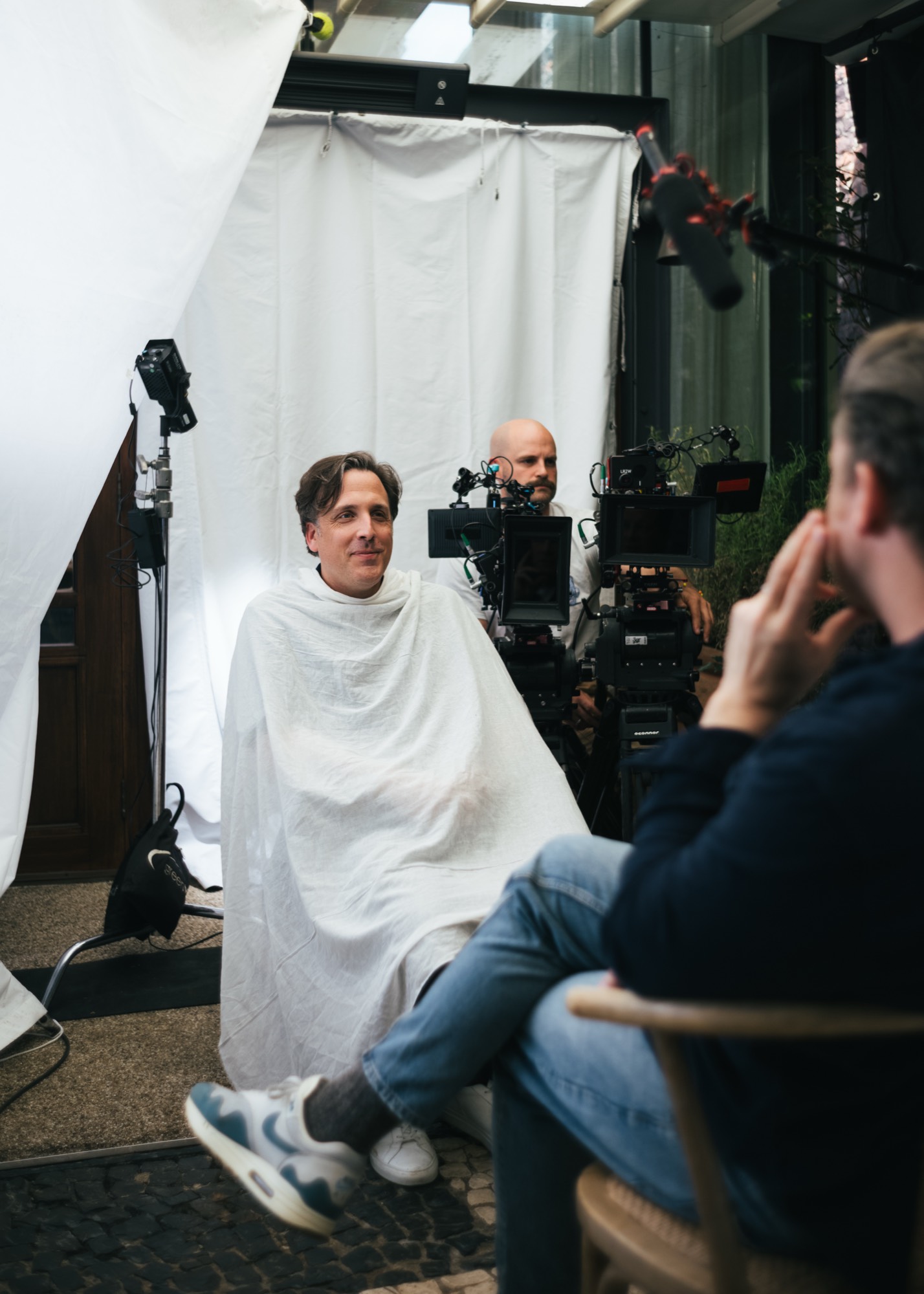 On Location in Finchingfield, Essex.